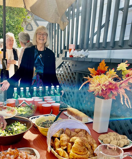 Elaine Rock at a luncheon